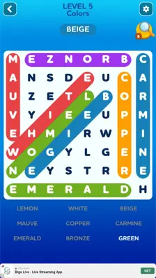 Word Search android App screenshot 5